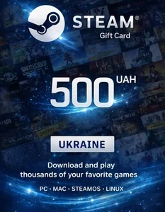 Steam Wallet Card 500 ₴