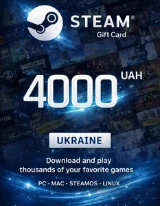 Steam Wallet Card 4000 ₴