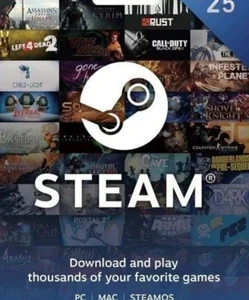 Steam Wallet Card €25 (Европа)