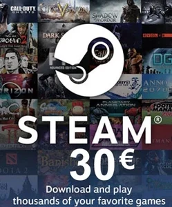 Steam Wallet Card €30 (Европа)
