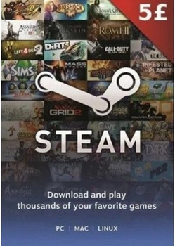 Steam Wallet Card £5 (Британия)
