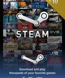 Steam Wallet Card £10 (Британия)