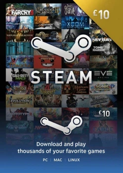 Steam Wallet Card £10 (Британия)